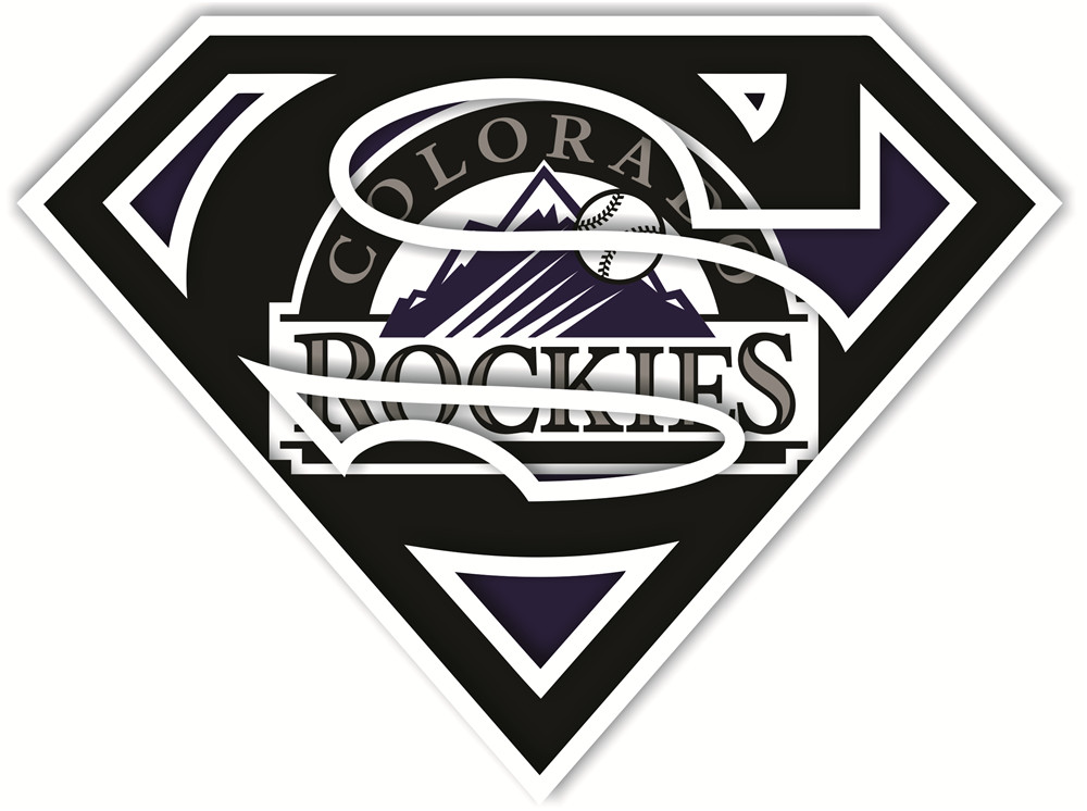 Colorado Rockies superman logos fabric transfer
